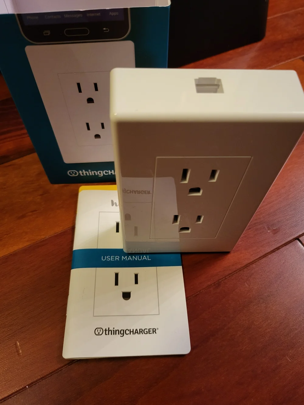 Dual In-Wall Outlet Charger W/3 Ports